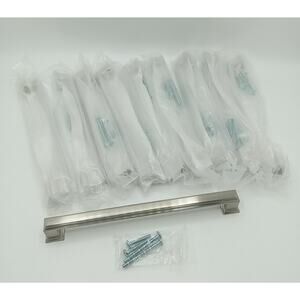10 PK of 7.5" Brushed Satin Nickel Kitchen Cabinet Handles